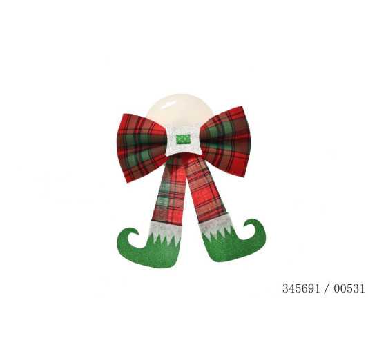 NOEUD DECORATIF H.30CM