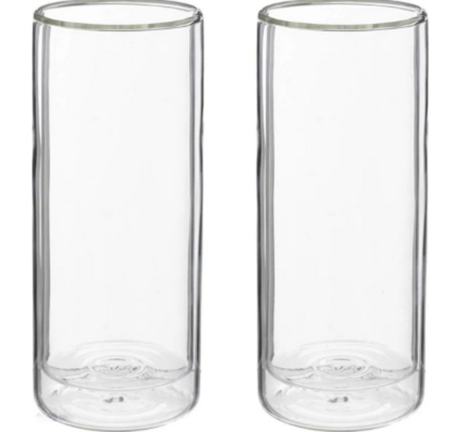 LOT DE 2 VERRES DOUBLE PAROI