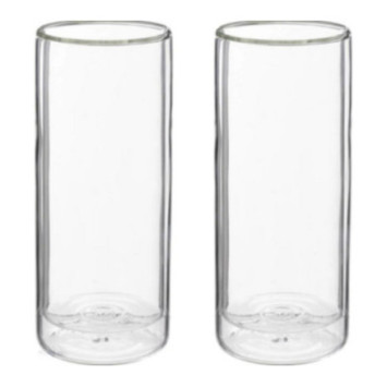 LOT DE 2 VERRES DOUBLE PAROI