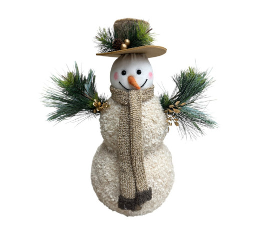 BONHOMME DE NEIGE AVEC ECHARPE