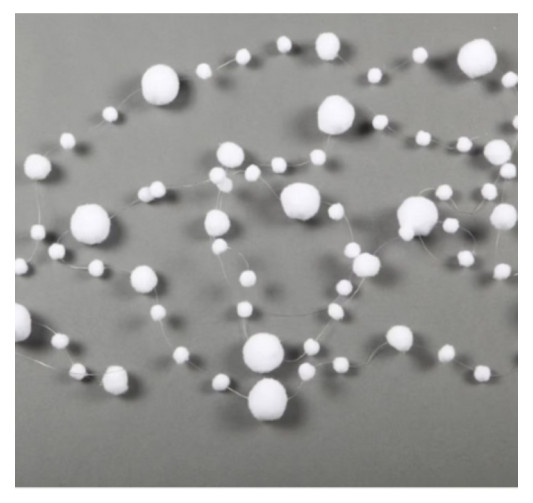 GUIRLANDE BOULES DE NEIGE 2.7M