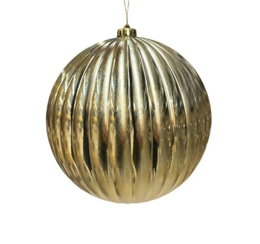 BOULE DE NOEL STRIEE 20CM