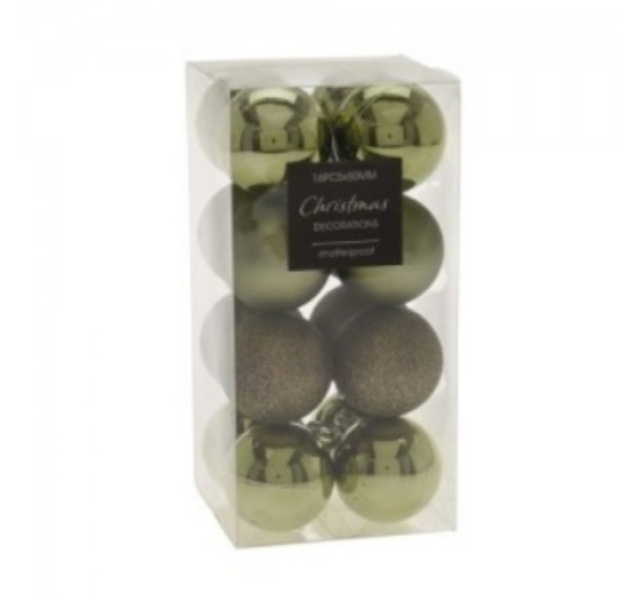 SET DE 16 BOULES DE NOEL
