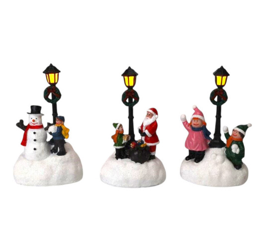 SCENETTE DE NOEL AVEC LANTERNE