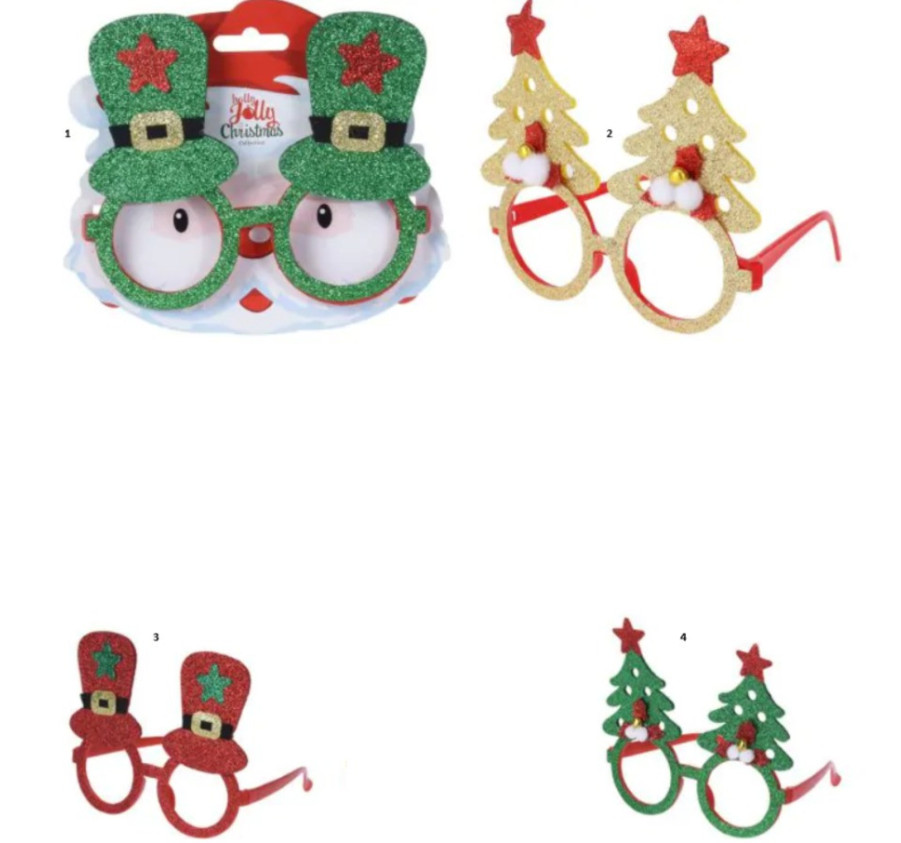 LUNETTES DE NOEL PAILLETEES