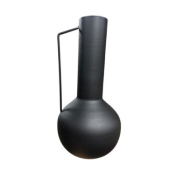 VASE EN ZINC COLORIS NOIR