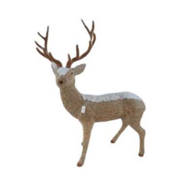 DECORATION RENNE EN PAILLE