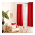 RIDEAU ROUGE 135X180CM
