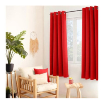 RIDEAU ROUGE 135X180CM
