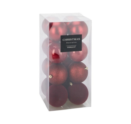 BOITE DE 16 BOULES DE NOEL