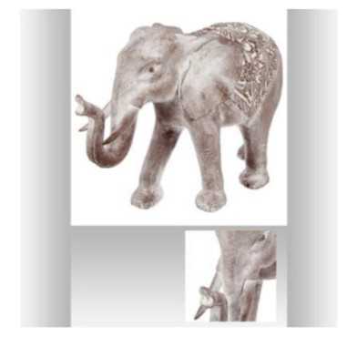 ELEPHANT BLANCHI H46CM