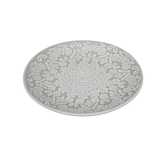 ASSIETTE A DESSERT GRISE