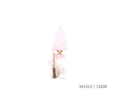 BONHOMME DE NEIGE DEBOUT BLANC