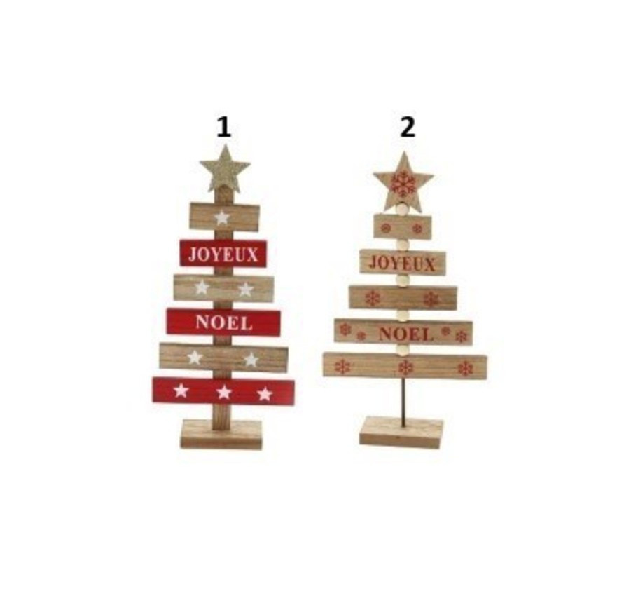 SAPIN EN BOIS 5 PANCARTES