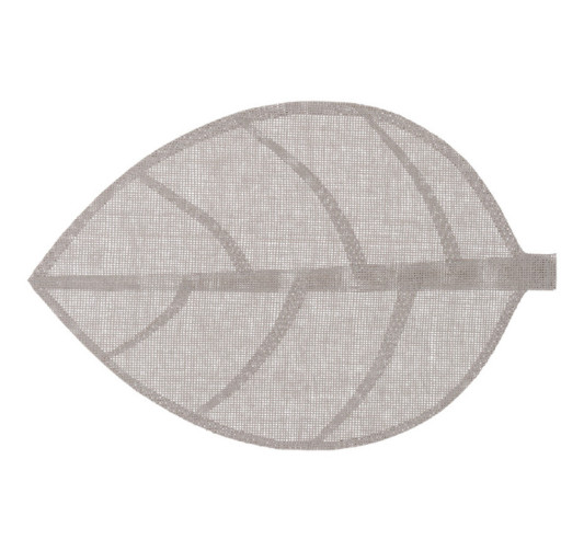 SET DE TABLE FEUILLE GRIS