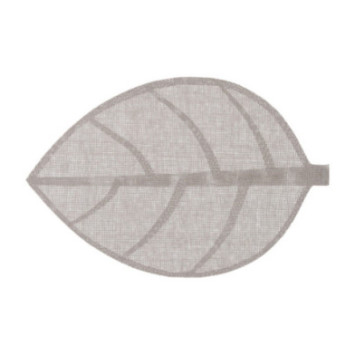 SET DE TABLE FEUILLE GRIS