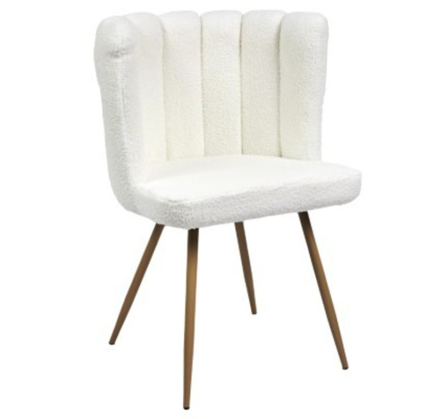 CHAISE ARIEL BOUCLETTE BLANC