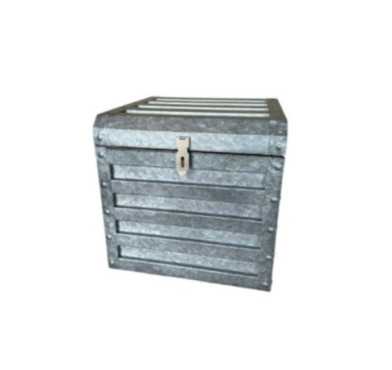 COFFRE EN METAL GRIS