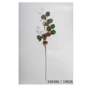 BRANCHE DECOREE BOULES ET