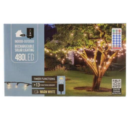 GUIRLANDE SOLAIRE 480LED