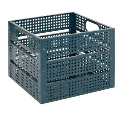 CAGETTE DECO METAL BLEU