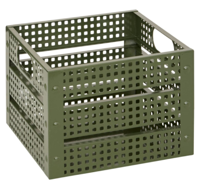 CAGETTE DECO METAL KAKI