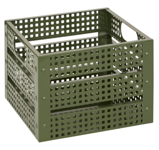 CAGETTE DECO METAL KAKI