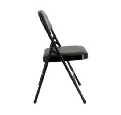 CHAISE PLIABLE NOIR PVC