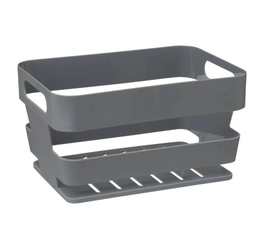 PANIER EN PLASTIQUE GRIS