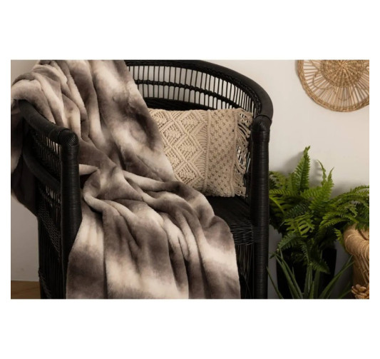 PLAID FOURRURE GRIZZLI