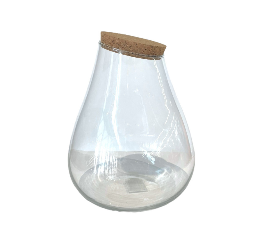 VASE PAGODA EN VERRE AVEC