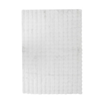 TAPIS FAUSSE FOURRURE 3D BLANC