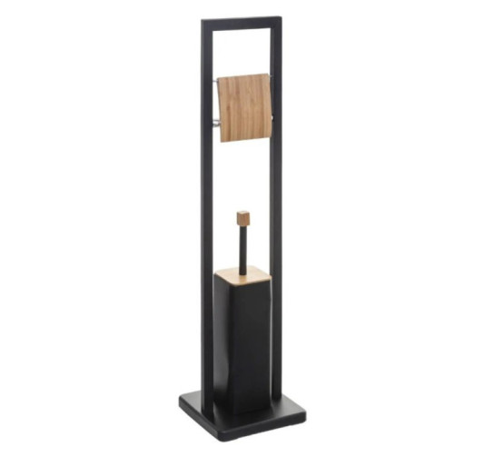 BROSSE WC AVEC DEROULEUR NOIR