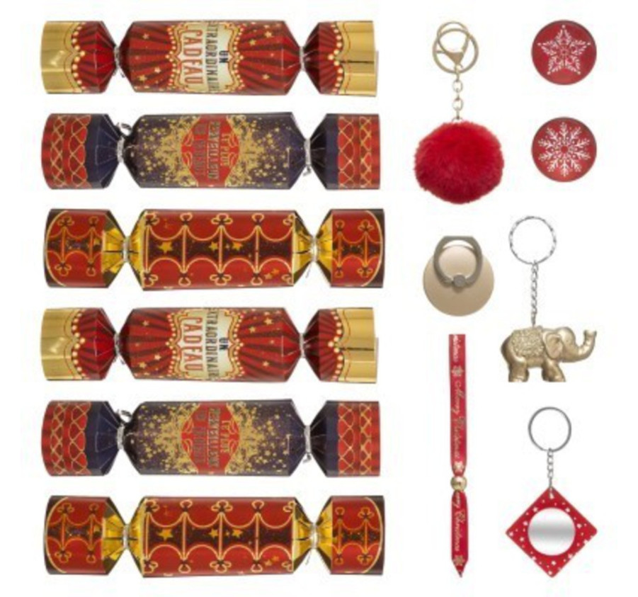 COFFRET DE 6 CRAKERS FESTIFS