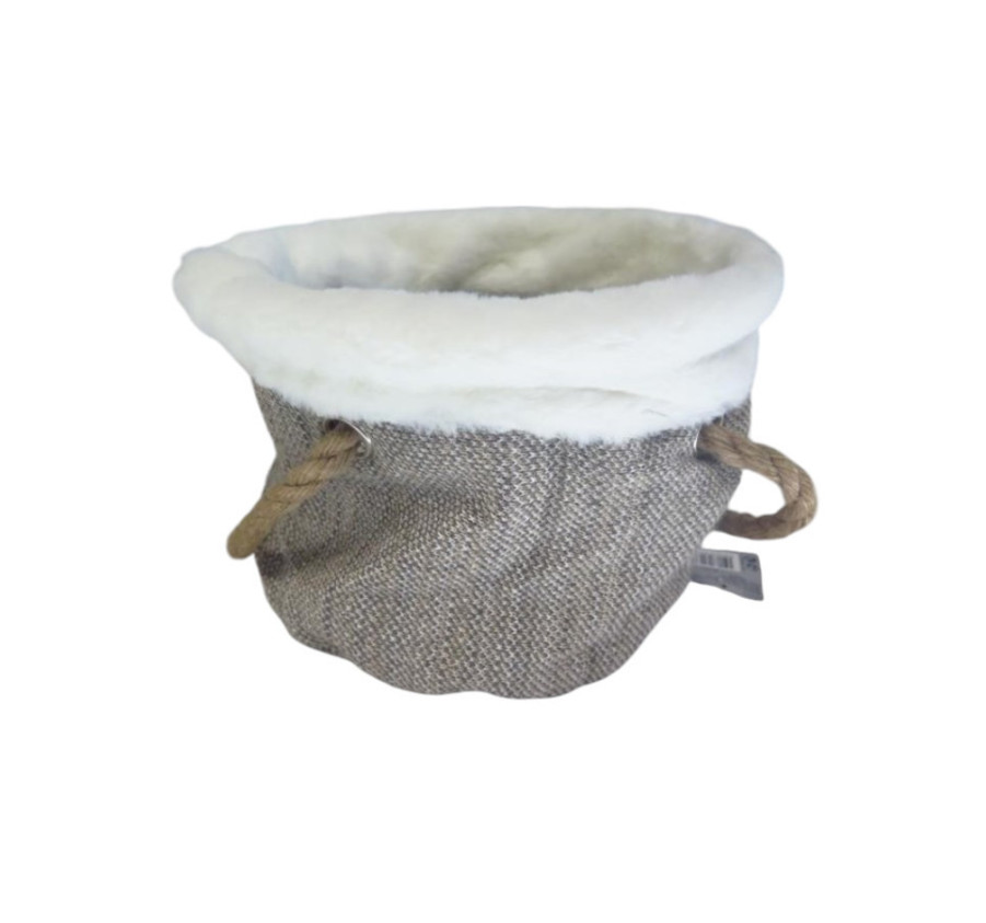 CONTENANT ROND EN FOURRURE