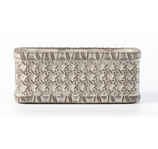 JARDINIERE EN CIMENT - BRUN