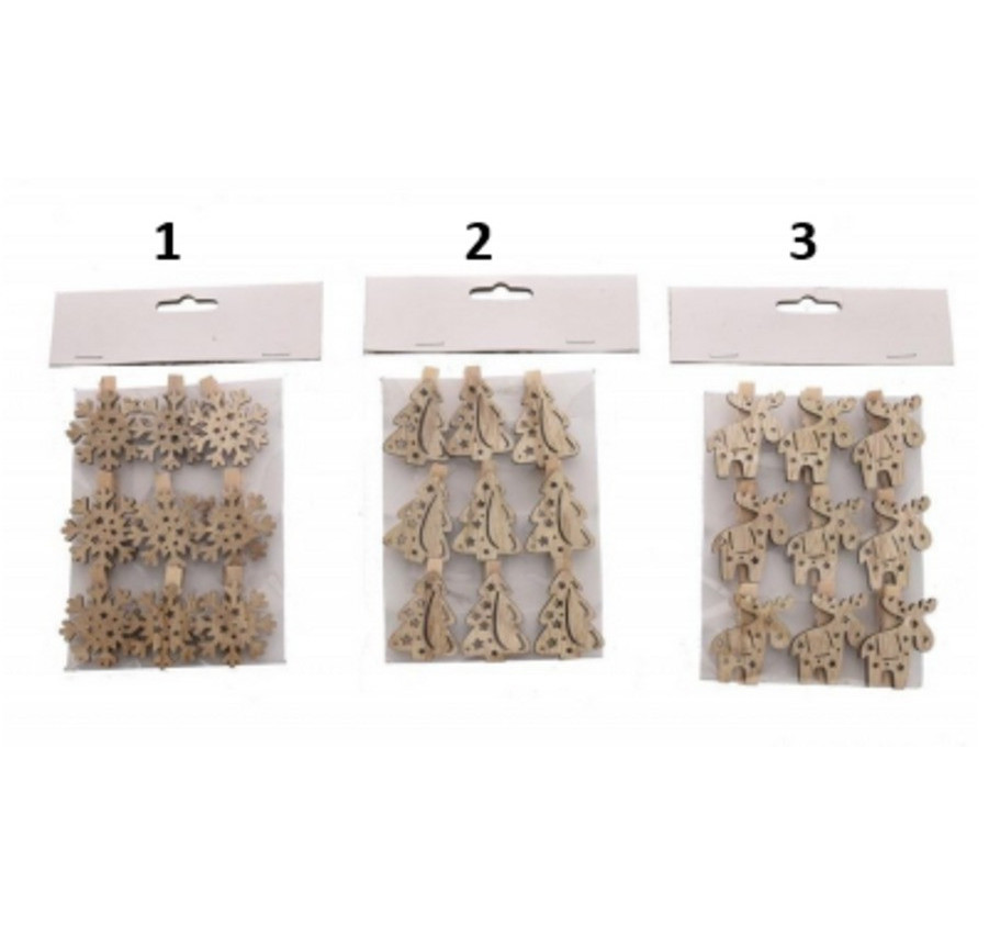 PINCES DECORATIVES EN BOIS