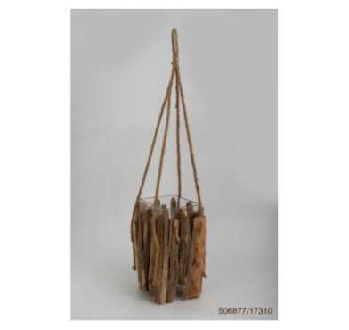 CACHE POT EN CORDE AVEC