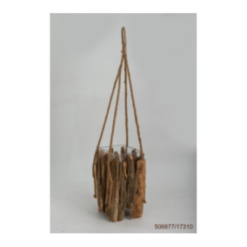 CACHE POT EN CORDE AVEC