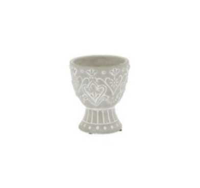 POT DE FLEURS EN CIMENT GRIS