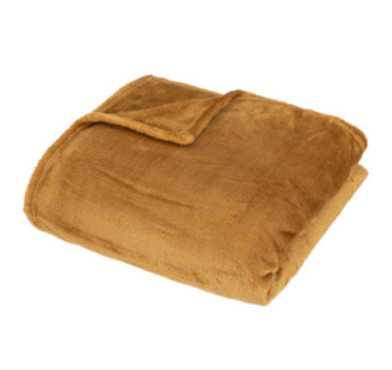 PLAID MOUTARDE 150X200CM