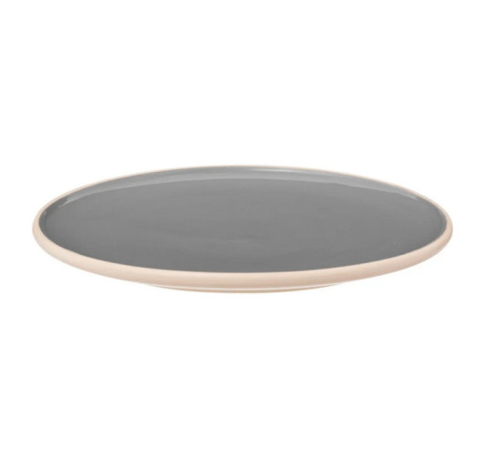 ASSIETTE PLATE ASMA GRIS