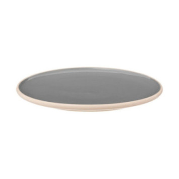 ASSIETTE PLATE ASMA GRIS