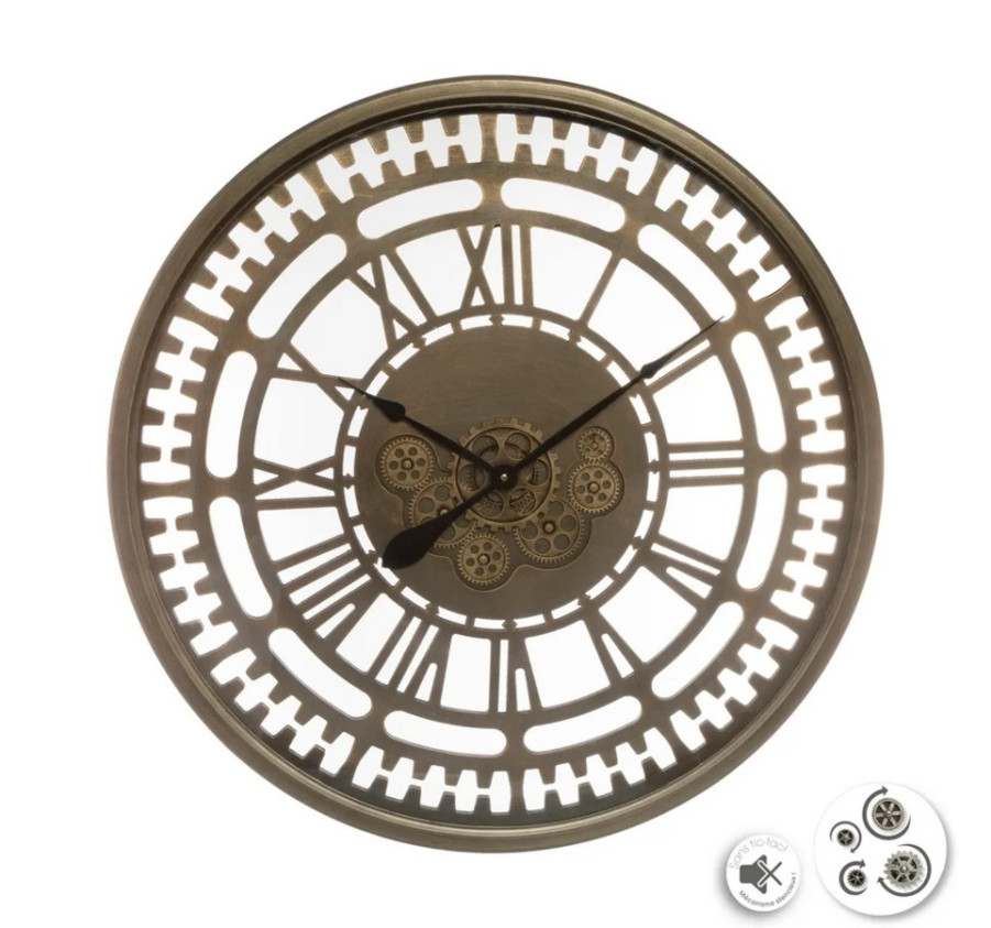 HORLOGE EZRA ENGRENAGES D.80CM
