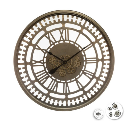 HORLOGE EZRA ENGRENAGES D.80CM