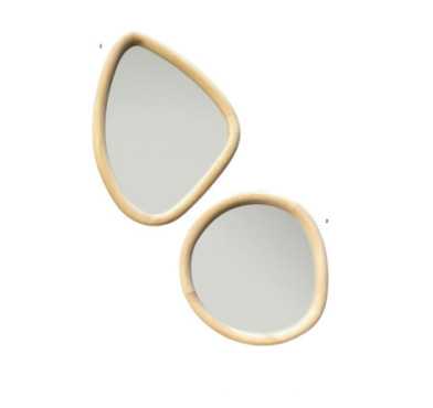 MIROIR CONTOUR BOIS 24X30CM