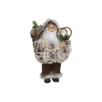PERE NOEL DEBOUT AVE RAQUETTES