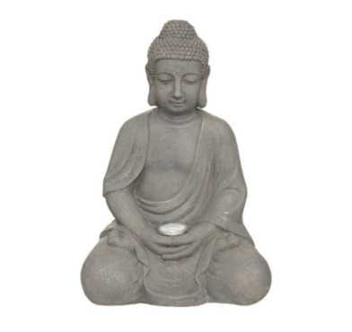 LAMPE SOLAIRE BOUDDHA H.43CM