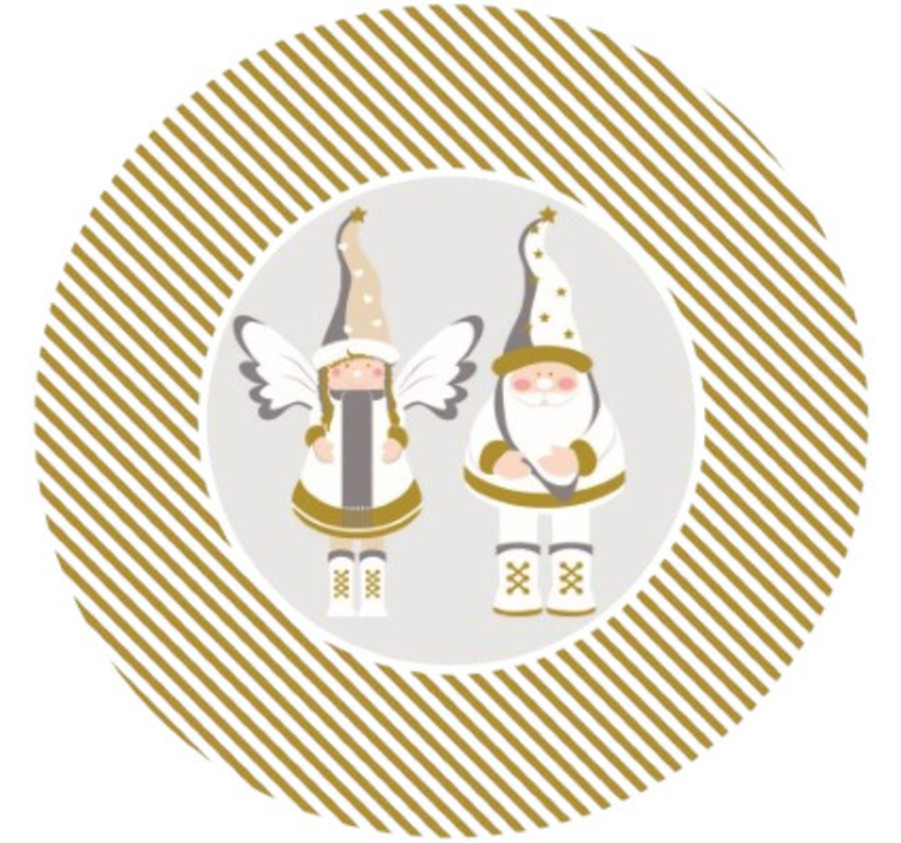 ASSIETTE EN CARTON - ANGES OR