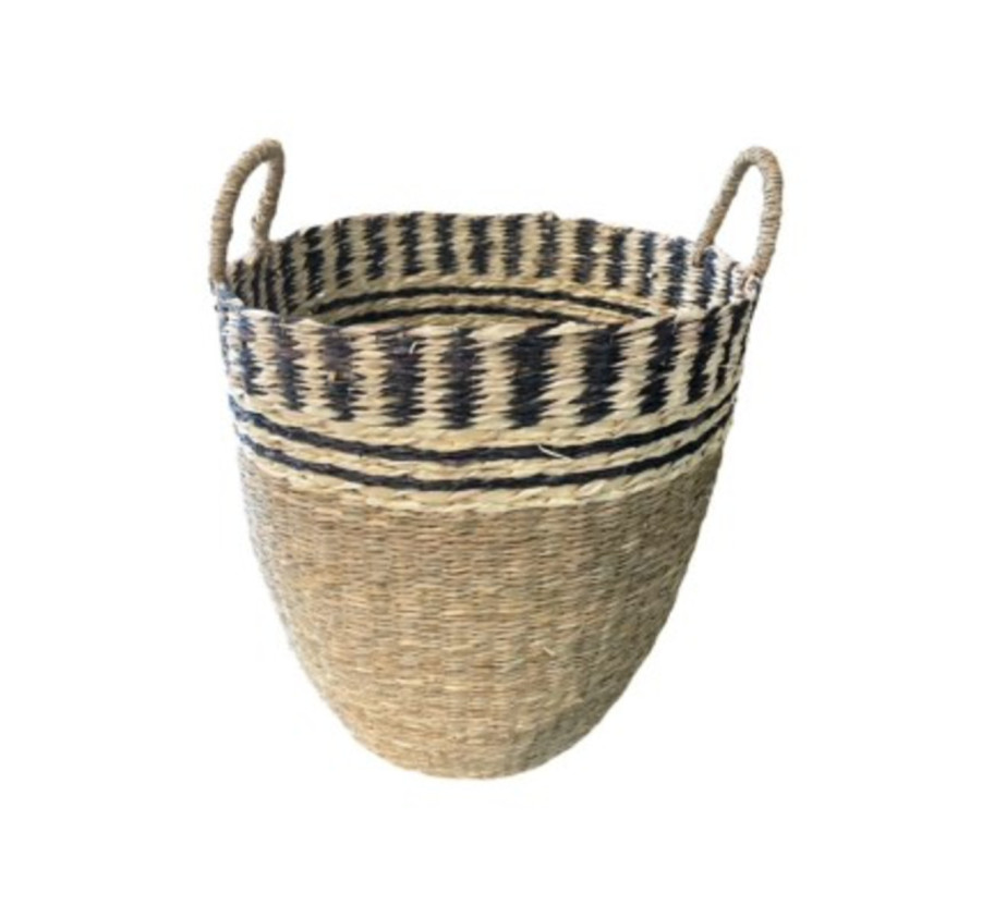 PANIER ROND EN FIBRE VEGETALE